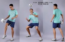 足球服定制-9113#足球运动套装定制短袖球衣印字成人足球队训练服儿童足球服套装男
