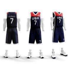 NBA空白板美国队球衣3806美国队（空白版）可定制LOGO队标，号码印字