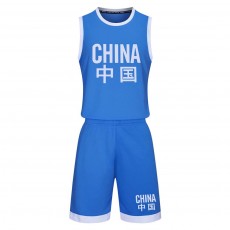 2825热爱系列篮球款式，中国队球衣，儿童篮球服定制