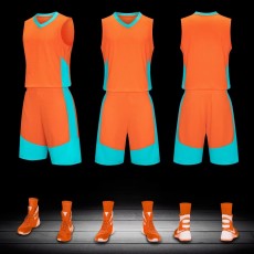 儿童篮球服套装，篮球比赛服定制编号873，速干篮球服球衣定制印字印号