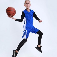 【儿童篮球服定做】7352#篮球服童装，可自由定做印字印号码印队标等
